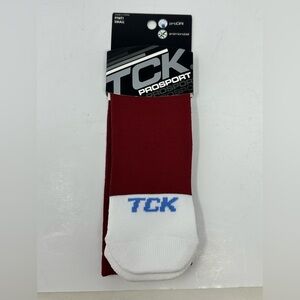 TCK ProSport Performance Socks Sz XS Red Maroon New with Tags! Q2